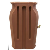 Terra Cotta 50-Gallon Plastic Urn Rain Barrel with Planter Top