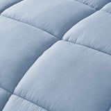 Queen Size Reversible Microfiber Down Alternative Comforter Set in Blue