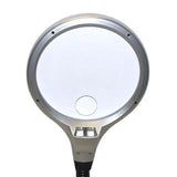 LED Illuminated 2X Magnifying Glass / Desk Lamp