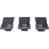 Espresso Rectangular Plastic Raised Garden Bed Planter Box with Removeable Trays
