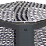 16 Inch Small Grelha Square Outdoor Fire Pit with Grilling Grate