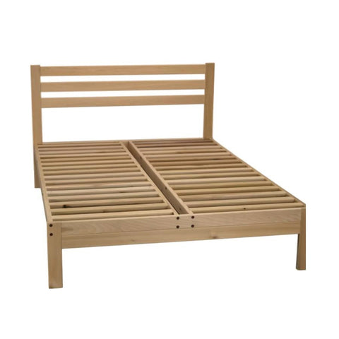 FarmHome Natural Platform Bed in Queen Size - Made in USA