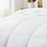 Full Size Cozy All Seasons Plush White Polyester Down Alternative Comforter
