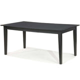 Space Saving Expandable Dining Table 48-66-inch in Ebony Black Wood Finish