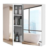 2-Door Bathroom Wall Mounted Medicine Cabinet 22 x 24 inch with Mirror