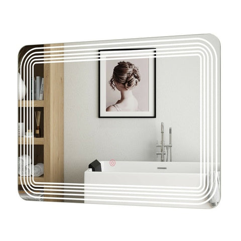 3 Tone LED Touch Sensor Wall Mounted Bathroom Mirror