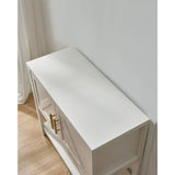 Modern 2 Drawer Wooden Storage Console Table White