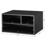 Modern Sturdy Black Metal Office Printer Stand with 2-Shelves