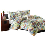 King size Multi Color Paisley 4 Piece Bed Bag Comforter Set