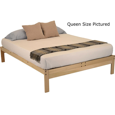 Twin XL Solid Wood Wood Platform bed Frame - Made in USA