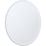 Oval Frameless 36-inch Beveled Bathroom Bedroom Living Room Vanity Wall Mirror