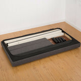 Queen size Modern Classic Dark Grey Upholstered Platform Bed with Headboard