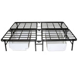 Queen size Heavy Duty Metal Platform Bed Frame - Supports up to 4,400 lbs