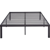 Queen size Modern 16-inch Heavy Steel Metal Platform Bed Frame