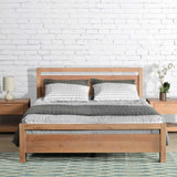 King Size FarmHouse Traditional Rustic Acacia Platform Bed