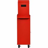Red Heavy Duty Steel Lockable Rolling Tool Chest Mobile Garage Storage Cart