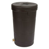 Dark Brown Single Spigot Eco 50-Gallon Rain Barrel