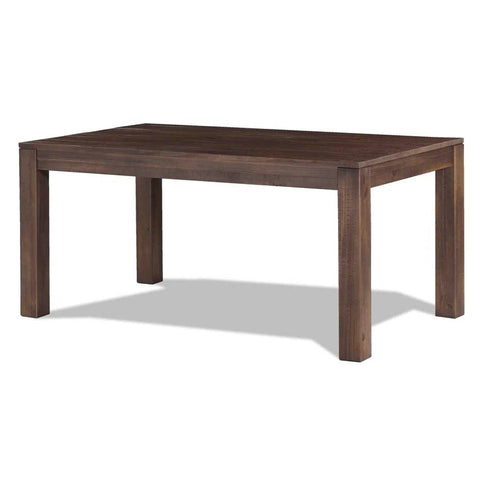 Modern Farmhouse 63-inch Solid Wood Dining Table in Rustic Brown Finish