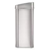 Silver 13-Gallon Stainless Steel Kitchen Trash Can with Motion Sensor Lid