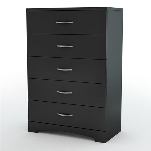 Step One 5-Drawer Chest in Black Finish
