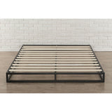 Twin 6-inch Low Profile Platform Bed Frame with Modern Wood Slats Mattress Support System