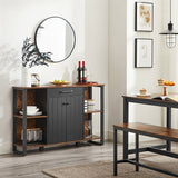 Farmhouse Rustic Wood Buffet Dining Sideboard Storage Cabinet
