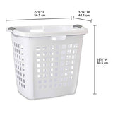 Set of 4 Heavy Duty Plastic Laundry Hamper Dirty Clothes Basket